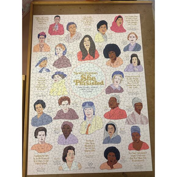 Cobble Hill Nevertheless She Persisted 1000 Piece Jigsaw Puzzle COMPLETE - Picture 2 of 10